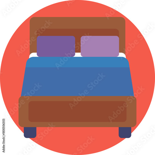 A simple bed representing sleep and waking up.