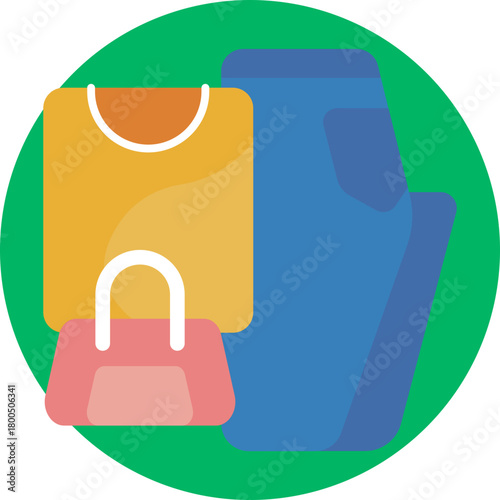 Clothing icon symbolizing preparing for the day.