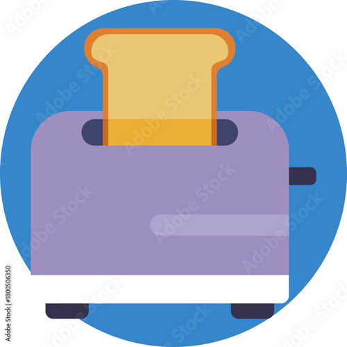 A slice of bread toasted to a golden brown.