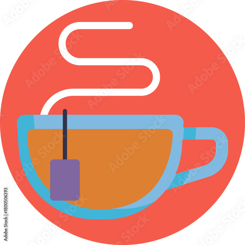 A cup of tea, representing a calming morning beverage.