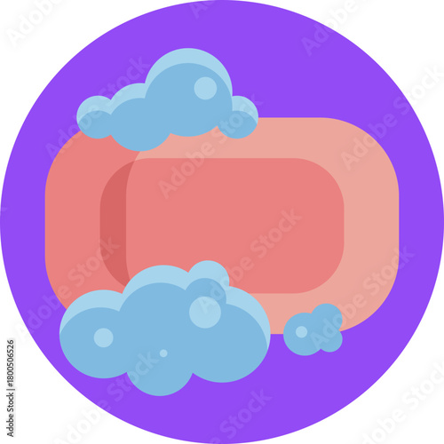 A bar of soap used for washing hands or body.