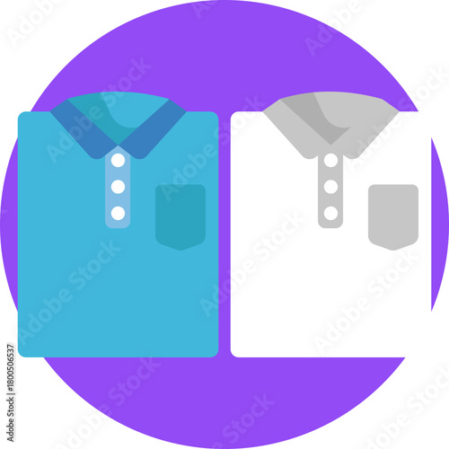 A shirt representing getting dressed as part of a morning routine.