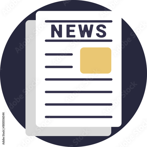 News briefing – Depicts reading or watching current events as part of a routine.