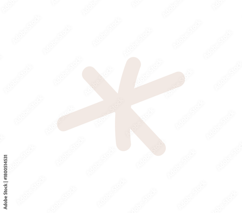 Fototapeta premium Abstract Asterisk Symbol