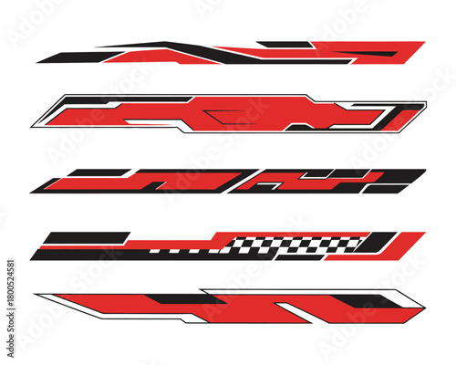 Side Car Body  Stripe Decals, Vehicle Graphics