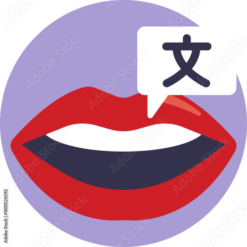 Person speaking with sound waves, representing verbal communication.