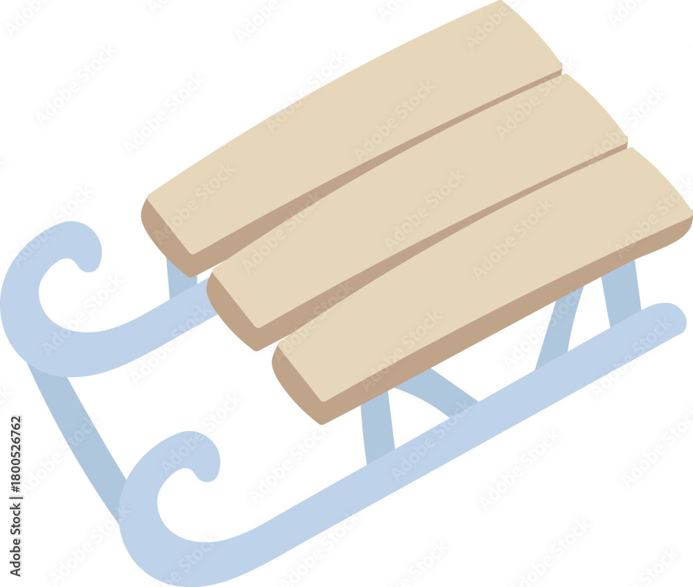 Fototapeta premium Classic Wooden Sled