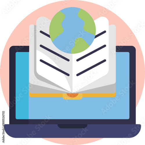 An icon showing international language exchange and global communication.