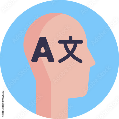 Symbolizes bilingual communication or learning.