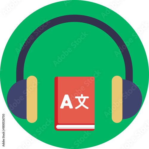 Headphones for listening to language lessons or audio exercises.