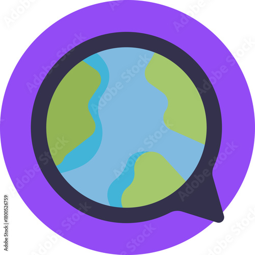 Globe symbolizing global languages and cultural exchange.