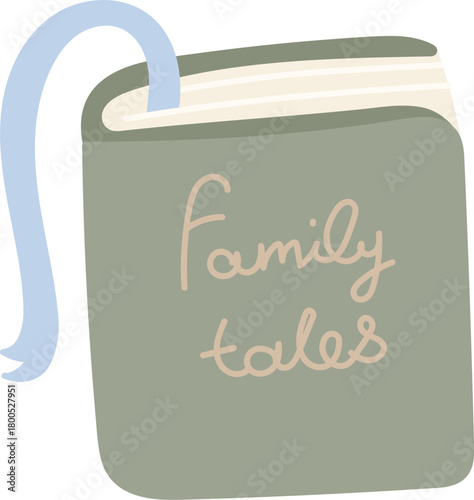 Family Tales Book with Ribbon