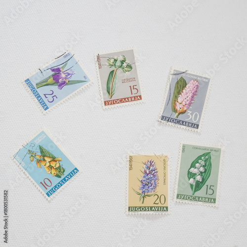 Vintage Yugoslavian Postage Stamps