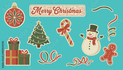 Christmas Festive Elements Vector Art