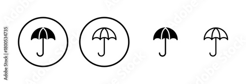Umbrella icon logo design. umbrella sign and symbol