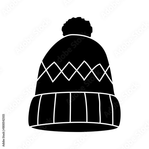 Winter Hat Icon Glyph