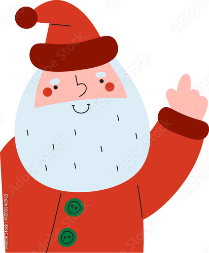Jolly Santa Claus Character