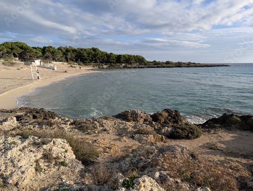 Spiaggia Montedarena (Marina di Pulsano, Taranto) in autunno