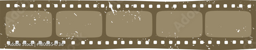 Vintage Film Strip with Grunge Texture