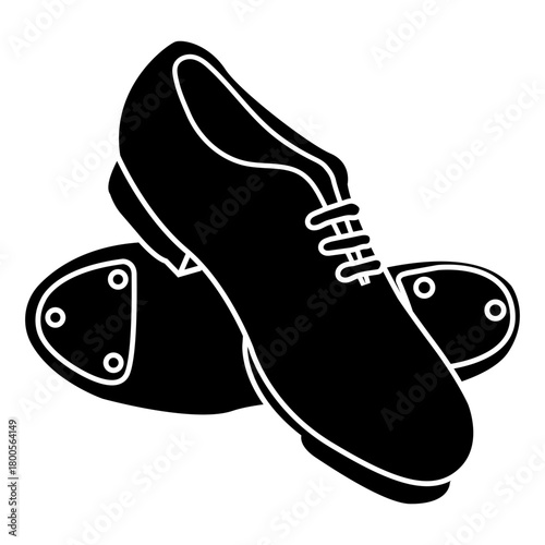 Black and White Dachshund Dog Face Icon, Cute Puppy Pet Head Graphic Illustration