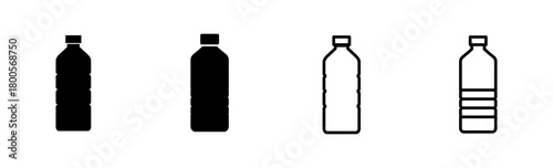Bottle icon set. bottle vector icon