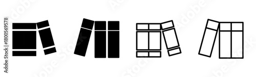 Library icon set. education icon vector