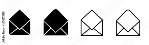 Mail icon set. email icon vector. E-mail icon. Envelope illustration