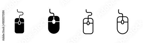 Mouse icon set. click icon vector. pointer icon vector.