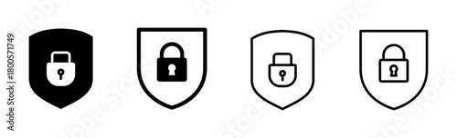 Security icon set. protection icon. privacy. vpn