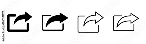 Share icon set. Sharing vector icon