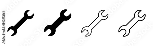 Wrench icon set. repair icon vector. tools icon vector