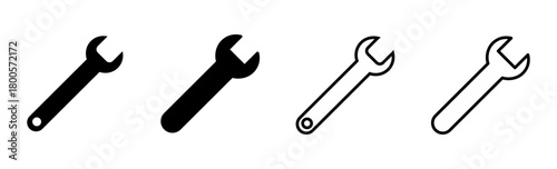 Wrench icon set. repair icon vector. tools icon vector