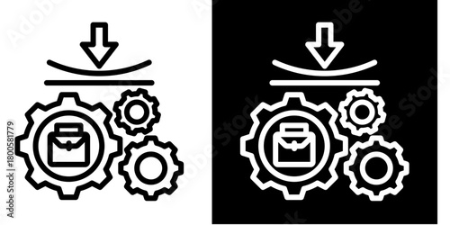 Business Resilience  Icon Set White Mix Style Collection

