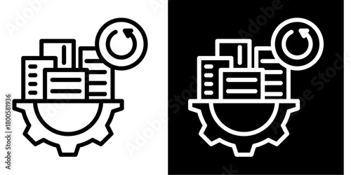 Infrastructure Rebuild  Icon Set White Mix Style Collection
