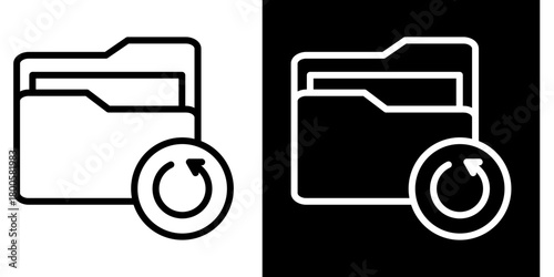 Backup Files  Icon Set White Mix Style Collection
