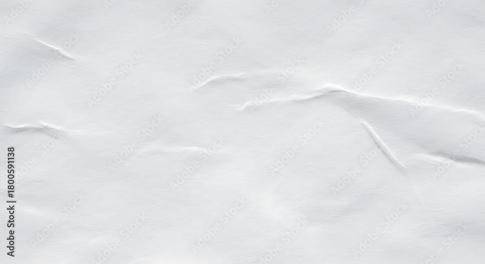 Obraz premium Abstract White Paper Texture with Creases and Wrinkles.