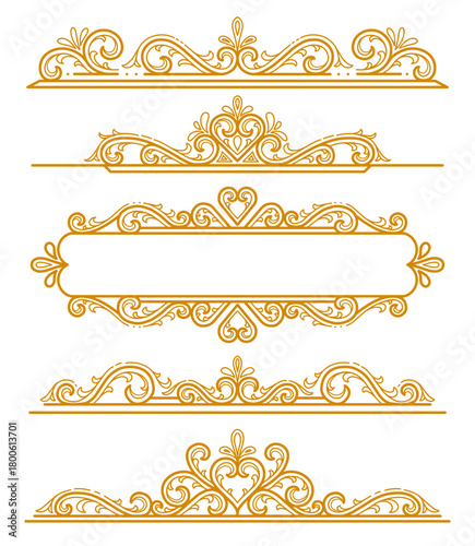 Set of Frames and Plaques of Classic Style