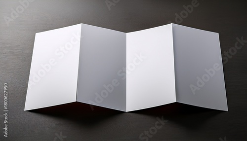 Broschure Folder Weiss Din Lang Offen Vorlage