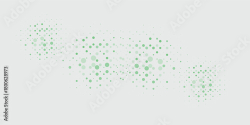 Light Blue, Green vector red banner with set of circles, dots. Donuts Background. Creative Design Template. Technological halftone vector illustration.