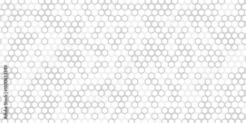 Honeycomb pattern with hexagon mesh. Texture bee comb grid. Flat vector illustration isolated on white background.