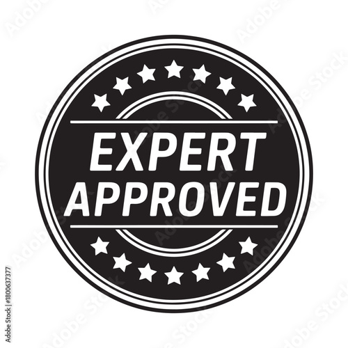 Expert approved stamp seal of quality and trust