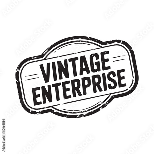 Distressed vintage enterprise stamp emblem