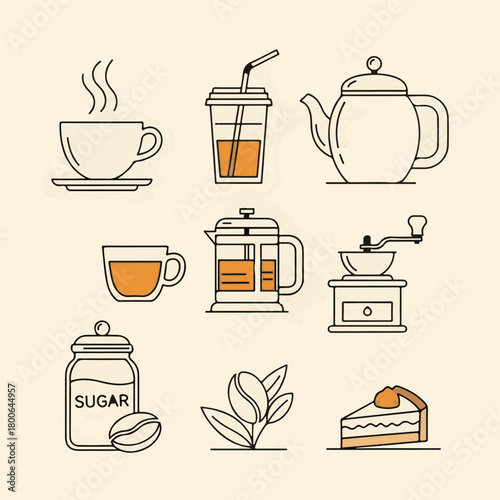 Coffee And Tea Icons