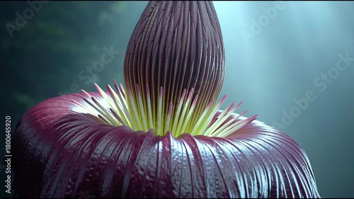 Titan Arum Blooming: A Rare and Stinky Spectacle of Nature.