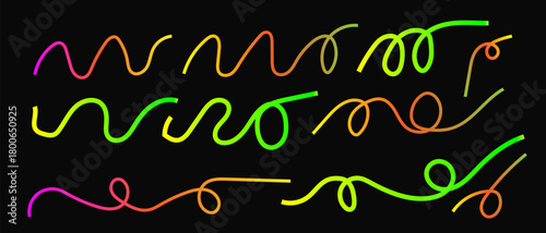 Modern abstract arrow design with vibrant color palette and clean lines