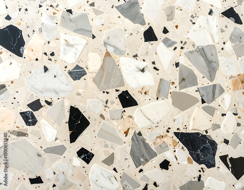 keramik dengan motif terrazo