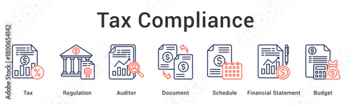 Tax compliance ensuring regulatory adherence through auditor review of documents and financial statements on schedule.