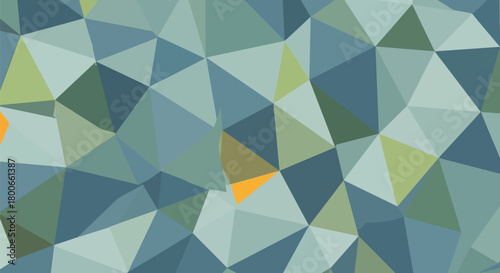 Abstract geometric background with triangles in shades of blue green and orange for creative designs