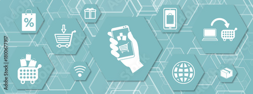 Concept of online shopping