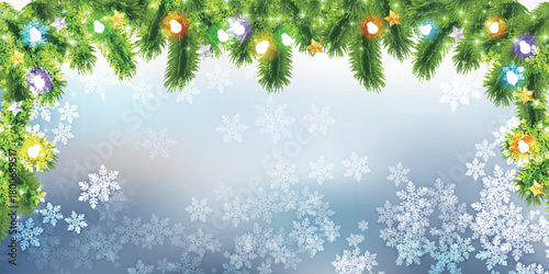 雪　クリスマス　冬　光　背景	